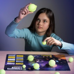 Clementoni x Geopop - 19426 Segreti dello Spazio, Puzzle 150 Pezzi, Gioco Scientifico per Scoprire Pianeti, Costellazioni e Sis