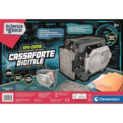 Clementoni Scienza e Gioco - 19432 Spy Game Cassaforte Digitale, Assembla la Cassaforte e Custodisci i Tuoi Segreti, Gioco Made