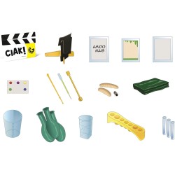 Clementoni x Geopop - 19445 Scienza in Azione, Crea Video come un Vero Divulgatore, Gioco Scientifico, Gioco di Società Tema Sc