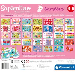 Clementoni Sapientino - 16473 Bambina, Gioco Educativo con Penne Parlanti, con 16 Schede e più di 32 attività su Temi della Scu