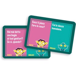 Clementoni - Obbligo o Verità, Mazzo di 40 Carte Illustrate, Party Game per Bambini 8+ Anni, 2-8 Giocatori, Idea Regalo, Made i