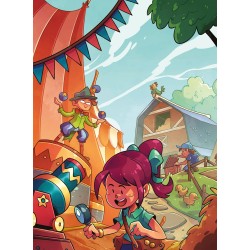 Clementoni - 16588 Sblocca la Porta Junior 2, Gioco da Tavolo, 2 Escape Room, Ambientata in Circo e Fattoria, 1-6 Giocatori, Ma