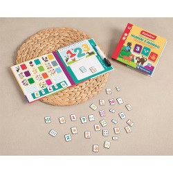 Clementoni Sapientino - 16493 Libro Magnetico Numeri e Animali, Gioco Educativo, 36 Tessere Magnetiche, Imparare a Contare e Fa