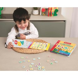 Clementoni Sapientino - 16487 Libro Magnetico Lettere e Parole, Gioco Educativo, 30 Letterine Magnetiche e Attività per Conosce