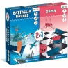Clementoni - 16576 Gioco da Tavolo 2 in 1, Dama e Battaglia Navale, Gioco di Società da 2 Giocatori, Idea Regalo Made in Italy
