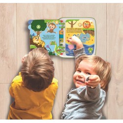 Clementoni Baby - 17550 Libro Parlante Amici Animali, Gioco Educativo, Centro attività Prima Infanzia per Imparare Numeri, Colo