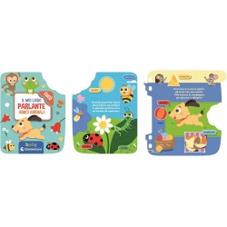 Clementoni Baby - 17550 Libro Parlante Amici Animali, Gioco Educativo, Centro attività Prima Infanzia per Imparare Numeri, Colo
