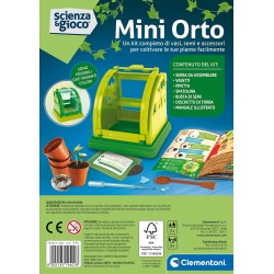Clementoni 19401 Scienza e Gioco Lab - Mini Orto, Gioco Scientifico, Kit Piante da Coltivare per Scoprire la Botanica, Made in 