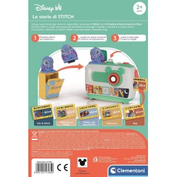 Clementoni 17584 Disney Baby Ricarica Stitch Proiettore Raccontastorie Plus, Storyteller, 5 Storie Raccontate e Proiettate, Gio