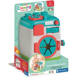 Clementoni Baby - 17582 Sensory Washing Machine, Lavatrice Sensoriale, con Elementi Interattivi Sicuri e Lavabili, Stimola Lo S