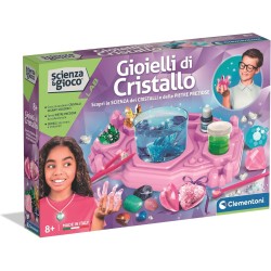 Clementoni Scienza e Gioco Lab - 19433 Gioielli di Cristallo, Gioco Scientifico, Scopri la Scienza dei Cristalli e delle Pietre
