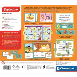 Clementoni Sapientino – 16498 Giochi di Lettura, Gioco Educativo, 6 attività per Imparare a Leggere, Sviluppo Linguistico, Cogn