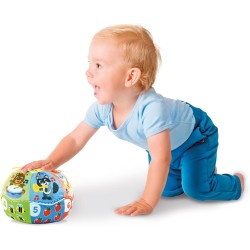 Clementoni Baby 17983 Baby Palla Suona e Canta, Gioco Elettronico con Suoni e Dolci Melodie, in Morbida Stoffa, Stimola Manuali