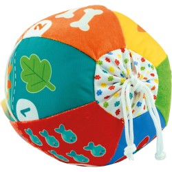 Clementoni Baby 17983 Baby Palla Suona e Canta, Gioco Elettronico con Suoni e Dolci Melodie, in Morbida Stoffa, Stimola Manuali