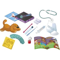 Clementoni Lab - 19267 Apprendisti kit esperimenti di scienza, laboratorio veterinario, versione in italiano