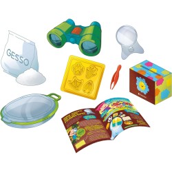 Clementoni Scienza e Gioco Lab - 19363 Apprendisti Esploratori, Kit Scientifico, Laboratorio con Binocolo, Bug Viewer, Stampini