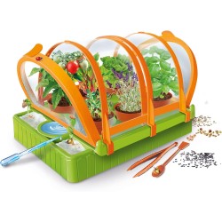 Clementoni Scienza e Gioco Lab - 19393 La Mia Serra, Laboratorio di Botanica, con Semi da Agricoltura Biologica per Coltivazion