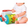 Clementoni Soft Clemmy - 17495 Touch And Play Sensory Steamroller, Camion Raccoglitore 8 Mattoncini, Gioco Prima Infanzia, Svil