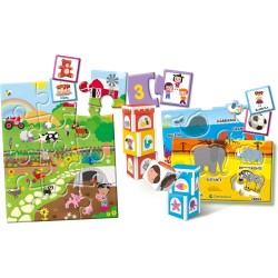 Clementoni Sapientino 10 Giochi In 1 - 18153 Gioco Educativo, Schede Illustrate, Apprendimento Lettere e Numeri, In Italiano