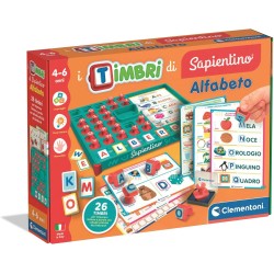 Clementoni Sapientino – 16693 I Timbri di Sapientino Alfabeto, Gioco Educativo con Schede e Timbri per Imparare Lettere e Parol