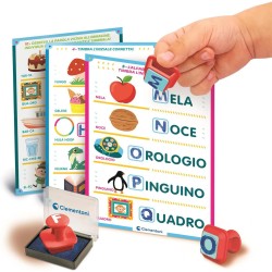 Clementoni Sapientino – 16693 I Timbri di Sapientino Alfabeto, Gioco Educativo con Schede e Timbri per Imparare Lettere e Parol