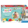 Clementoni Soft Clemmy - 17975 Touch & Play Sensory Vacuum, Aspirapolvere, 6 Mattoncini per Costruzioni, Gioco Prima Infanzia M