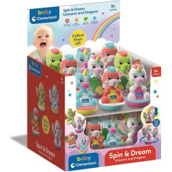 Clementoni 17498 - Unicorni e Draghi trottole, modelli assortiti, 1 pezzo