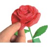 Clementoni Idea - 18877 Create Your Flowers, Kit Creativo per Comporre Fiori, con 2 Rose in Carta da Assemblare e Personalizzar