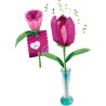 Clementoni Idea - 18878 Create Your Flowers, Kit Creativo per Comporre Fiori, con 2 Tulipani in Carta da Assemblare e Personali