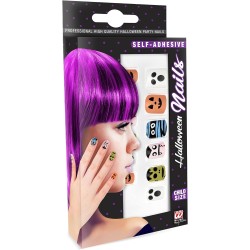 Widmann - Set 12 Unghie Casa Spiritata Autoadesive, Cosmetici Ragazza, 05339
