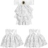 Widmann - Jabot con Gemma e Polsini in Pizzo, Accessorio Carnevale - Halloween, 07799