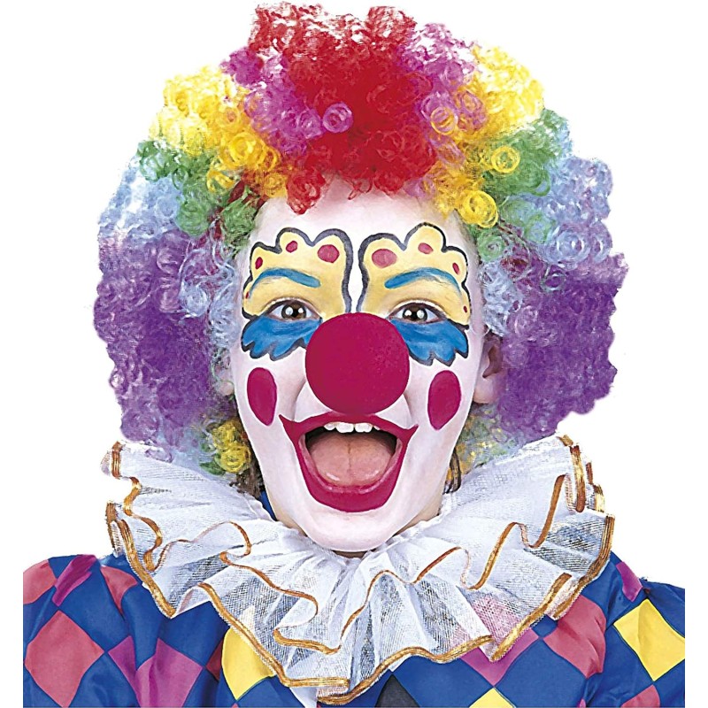 Widmann - Naso da Clown Pagliaccio in Spugna per Adulti, Rosso, Taglia Unica, 2285C