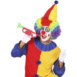 Widmann - Trombetta Sonora da Clown, 4 Colori Assortiti, Dimensioni 30 cm, 2720T