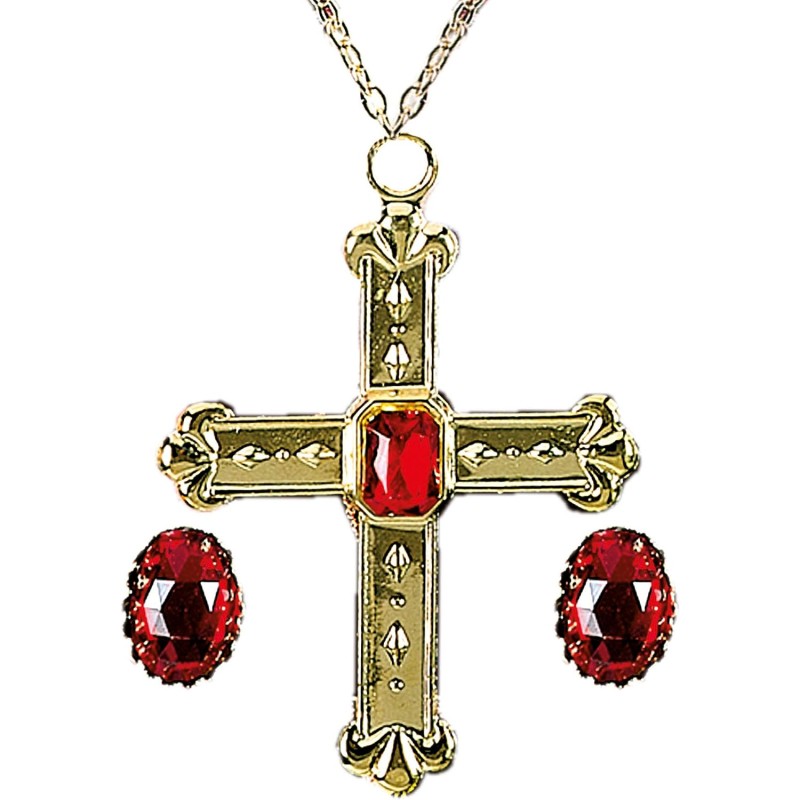 Widmann - Set Gioielli da Cardinale (Collana con Croce e 2 Anelli), 3076C
