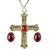 Widmann - Set Gioielli da Cardinale (Collana con Croce e 2 Anelli), 3076C