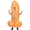 Widmann - Costume Gonfiabile da Pene Gigante - Travestimento Color Pelle, Accessori per Addio al Nubilato, 7556P
