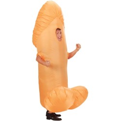 Widmann - Costume Gonfiabile da Pene Gigante - Travestimento Color Pelle, Accessori per Addio al Nubilato, 7556P