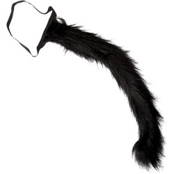 Widmann - Coda di animale modellabile, in peluche, accessorio per costume, carnevale, festa a tema, 8255W