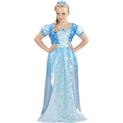 Widmann - Costume Bambina Principessa delle Nevi, Taglia 128 cm (5/7 anni), 96556