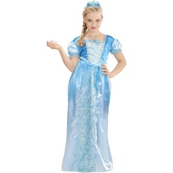 Widmann - Costume Bambina Principessa delle Nevi, Taglia 128 cm (5/7 anni), 96556