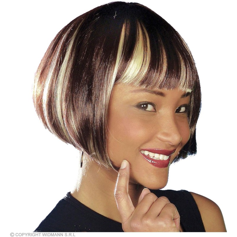 Widmann - Parrucca con Mèche Michelle Wig Streaked in scatola, M0914