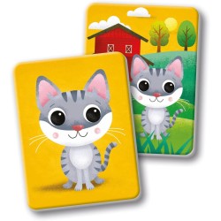 Clementoni Sapientino Baby Montessori - 16832 Le Case dei Cuccioli, Flashcards Educative, 48 Carte Tattili per Riconoscere Anim