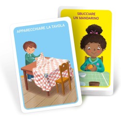 Clementoni Sapientino Montessori - 16834 Aiutami a Fare da Solo, Gioco Educativo con 48 Flashcards per Sviluppare Autonomia e C