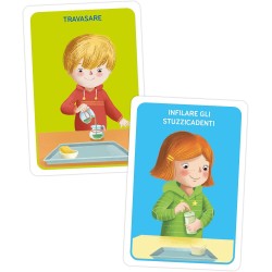 Clementoni Sapientino Montessori - 16834 Aiutami a Fare da Solo, Gioco Educativo con 48 Flashcards per Sviluppare Autonomia e C