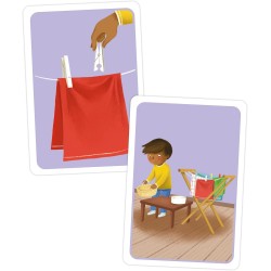 Clementoni Sapientino Montessori - 16834 Aiutami a Fare da Solo, Gioco Educativo con 48 Flashcards per Sviluppare Autonomia e C