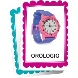 Clementoni Montessori - 16835 Prime Parole, Gioco Educativo Metodo Montessoriano, 48 Carte Illustrate per Imparare i Nomi degli