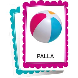 Clementoni Montessori - 16835 Prime Parole, Gioco Educativo Metodo Montessoriano, 48 Carte Illustrate per Imparare i Nomi degli