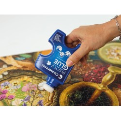 Clementoni - 37044 Colla per Puzzle Liquida, 1 Barattolo di Colla 200 ml, Utile ad Incorniciare Puzzle con Applicatore in Spugn