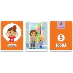 Clementoni Sapientino Baby Montessori - 16833 Carte Emozioni ed Espressioni, 30 Flashcards Tattili, Gioco Educativo per Scoprir