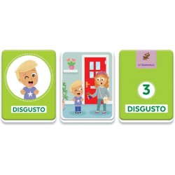 Clementoni Sapientino Baby Montessori - 16833 Carte Emozioni ed Espressioni, 30 Flashcards Tattili, Gioco Educativo per Scoprir